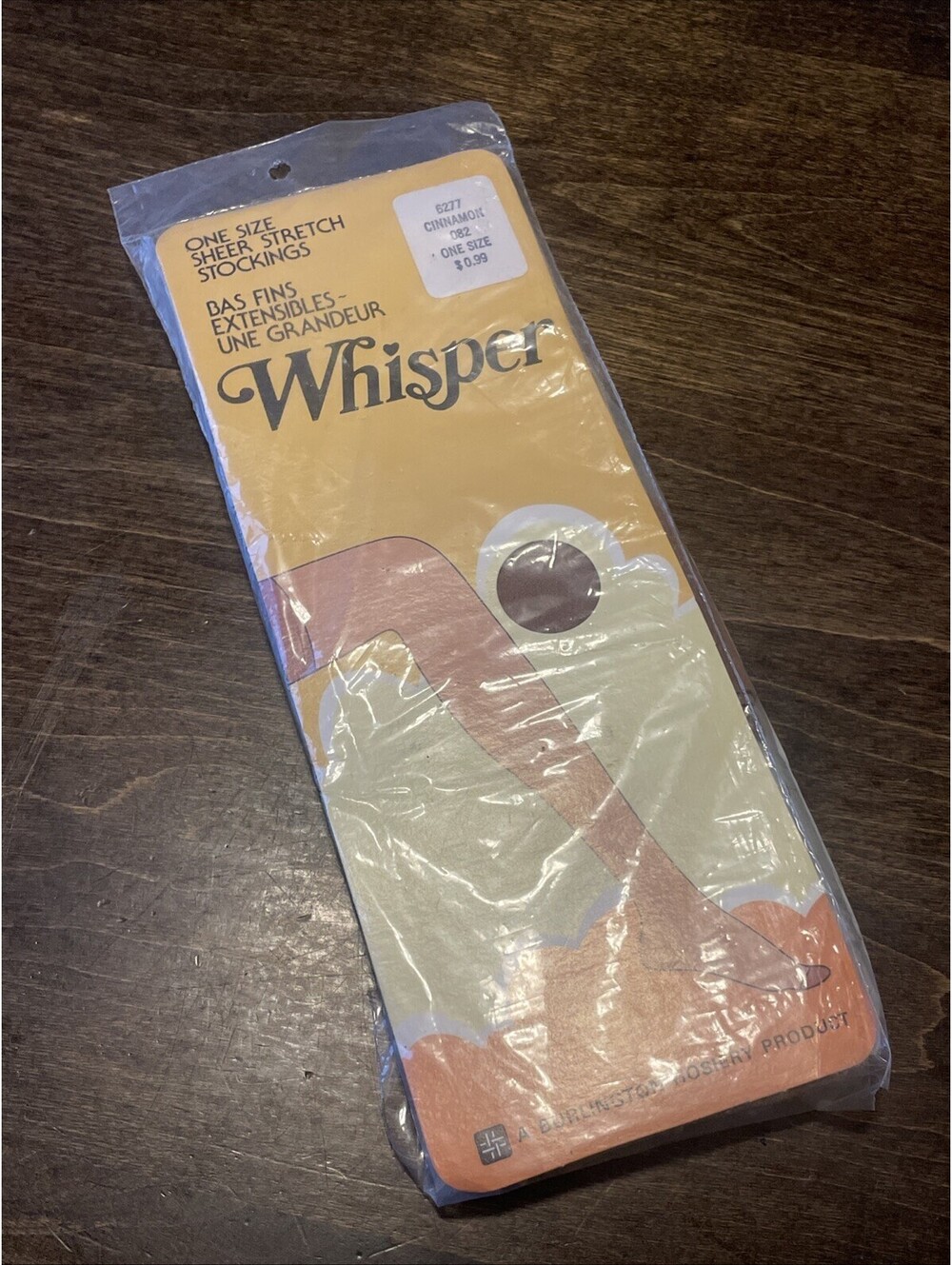 Whisper Hosiery Stockings Sheer Stretch One Size Cinnamon Canada Burlington